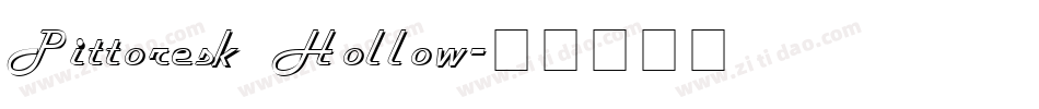 Pittoresk Hollow字体转换